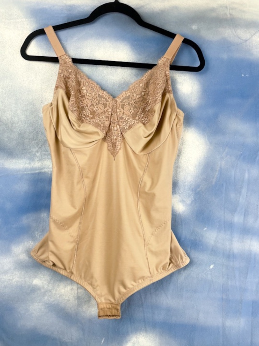 Flexees by Maidenform vintage shapewear teddy 38dd